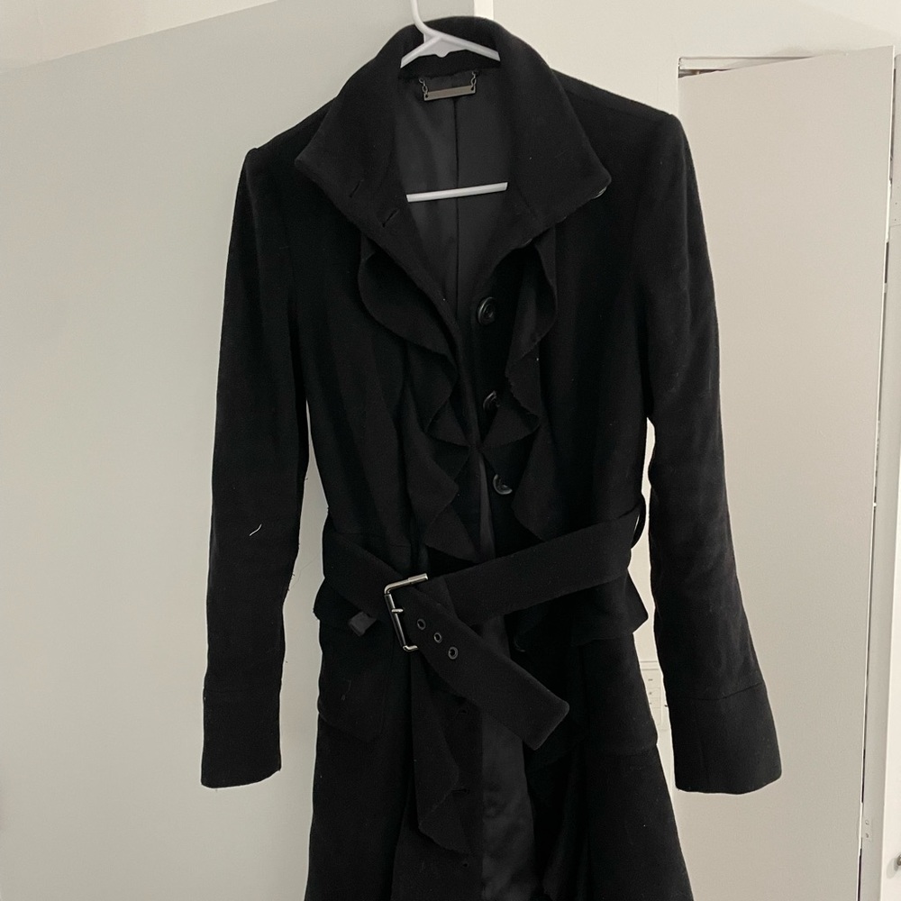 Fun Diane Vin Furstenburg black coat!